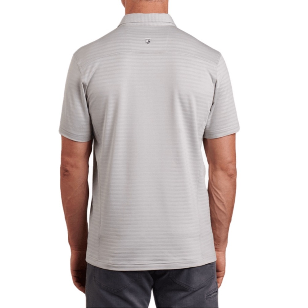 KUHL Polo Shirt Men's Small AirKuhl Moisture-wicking Cloud Gray UPF50 NEW - Picture 3 of 8